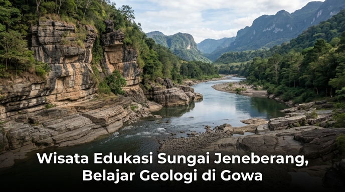 Wisata Edukasi Sungai Jeneberang, Belajar Geologi di Gowa
